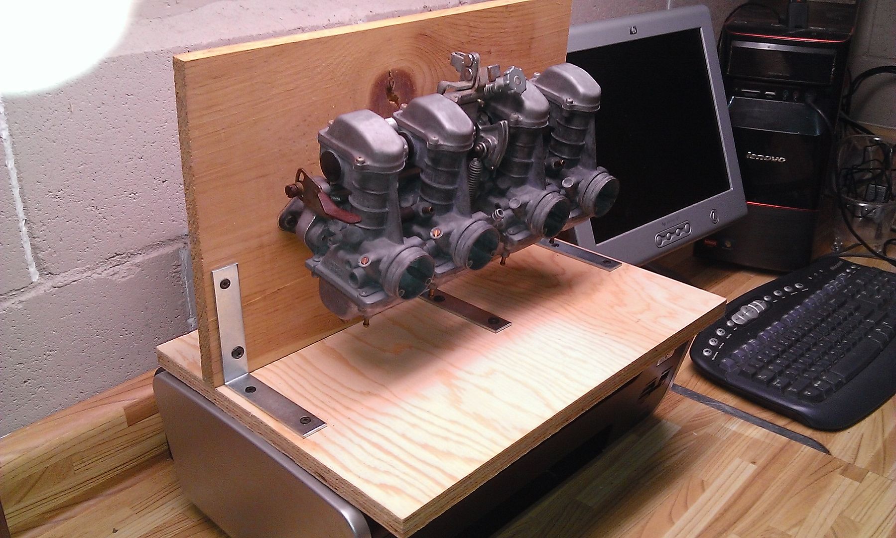 Carb Stand from old carb holders. KZRider Forum KZRider, KZ, Z1 & Z